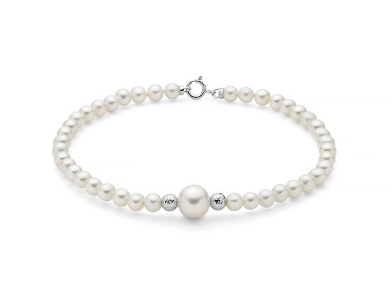 Bracelet Miluna Woman BRACC. PERLE BOULE E FANTASIA in Gold Perla PBR3714 - PBR3714